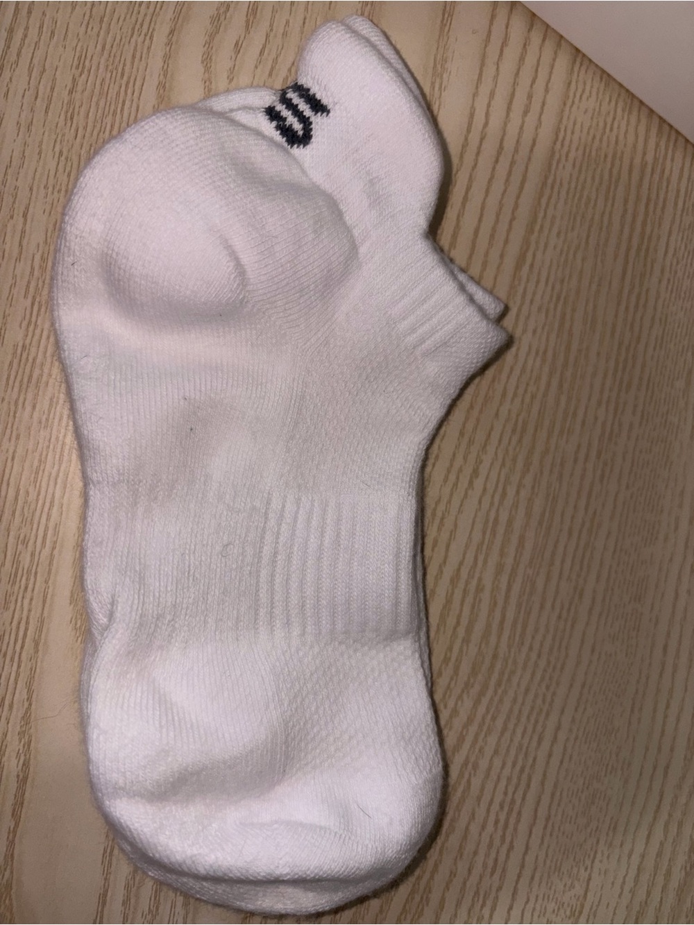 Amazon White No-Show Women's Ankle Athletic Socks with Black Logo